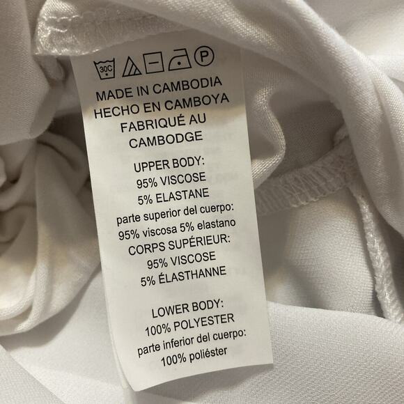 Michael Kors Women's Sleeveless Tank Tops Size M New White Basics 3 Tier Top $79 - Picture 9 of 9